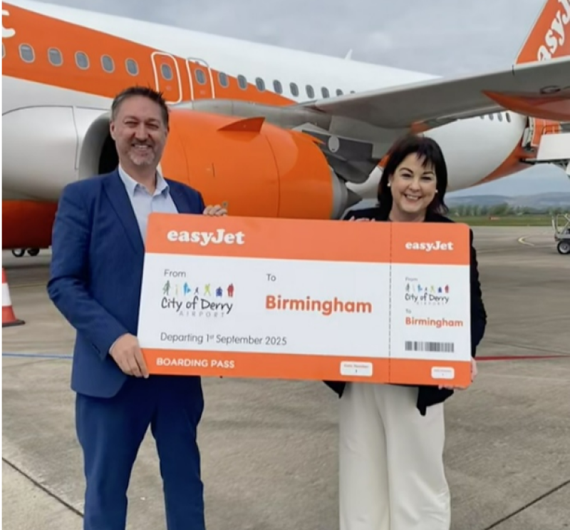 EasyJet announce new City of Derry Airport to Birmingham route
