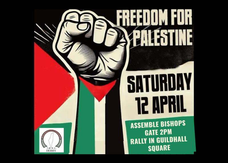 Healthcare workers invited to join 'Freedom for Palestine' rally in Derry