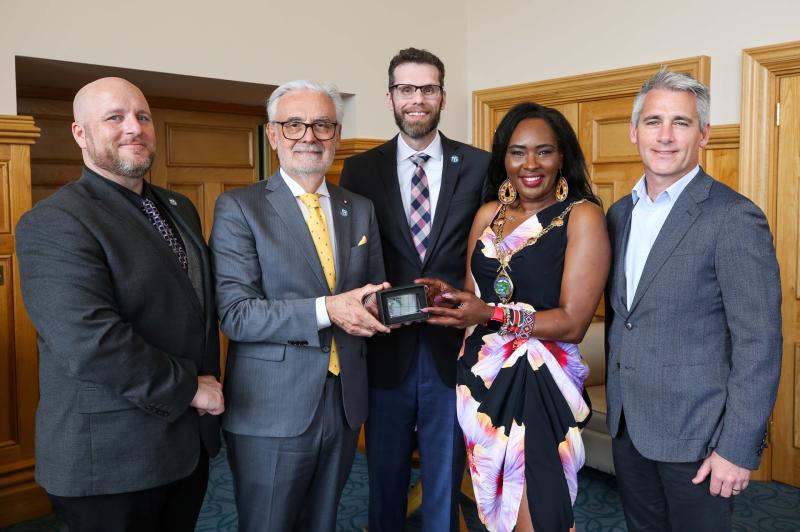 Mayor honoured to welcome&nbsp;UMass Boston delegation to Derry