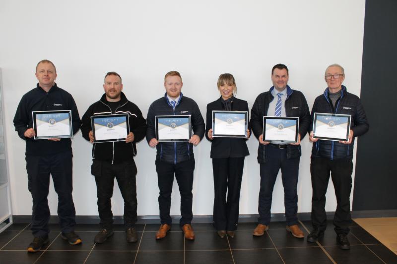 Employees at Eglinton business recognised at annual long service awards