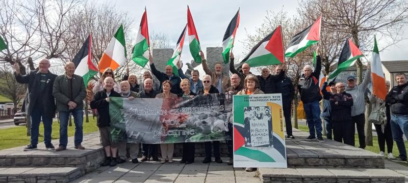 Former republican prisoners urge support for Derry Palestine vigil