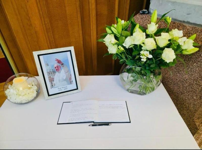 Mayor opens books of condolence for Pope Francis in Derry and Strabane
