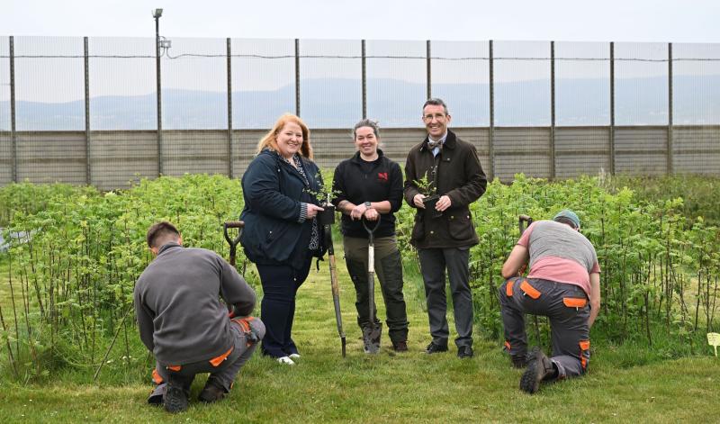 Long and Muir visit tree nursery at Magilligan Prison