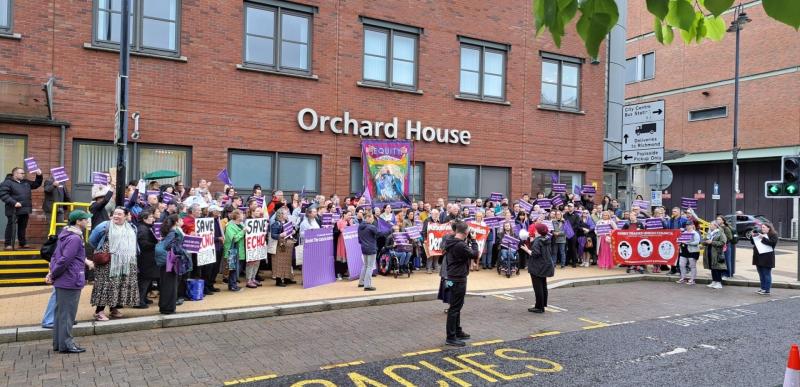 Arts union Equity holds rally in Derry calling for funding increase