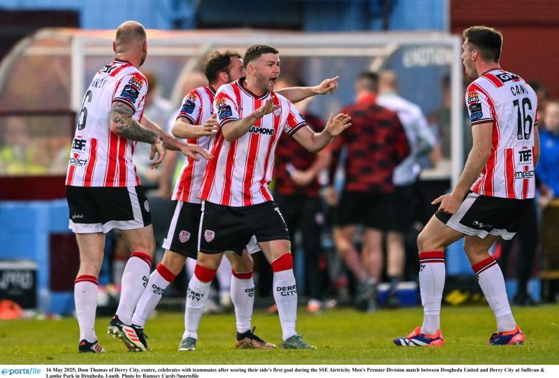 Super sub Dom Thomas earns Derry City share of the spoils at Drogheda