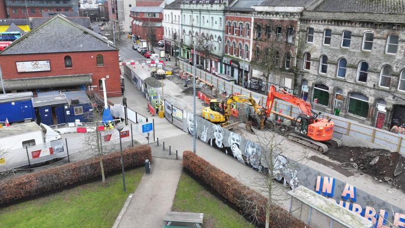 Derry's Foyle Street set to reopen to motorists later this week