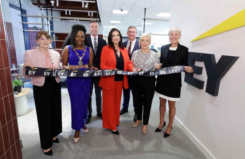 Mayor welcomes EY new office at Derry's Ebrington Plaza