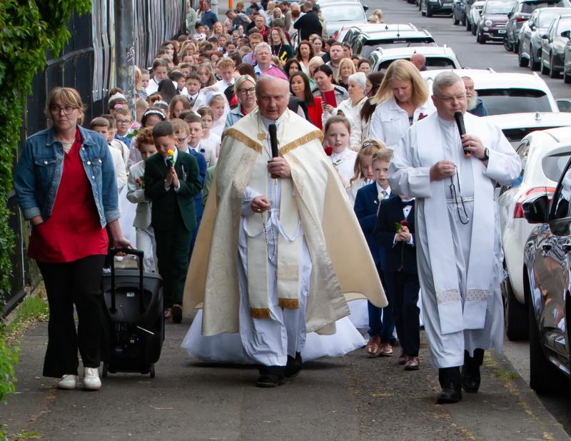 Bishop of Derry leads colourful annual May procession to St. Mary’s Church 