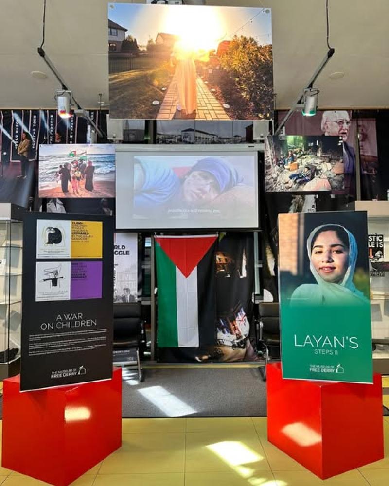 Powerful: Photojournalist Eman Mohammed brings 'Layan's Steps' exhibition to Museum of Free Derry