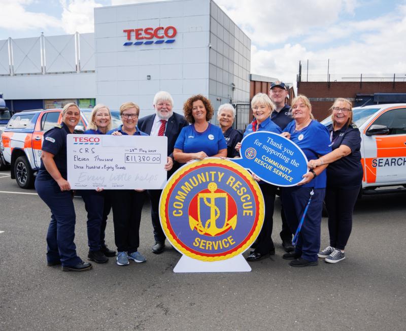 Tesco Customers across County Derry raise over £11,000 for Community Rescue Service