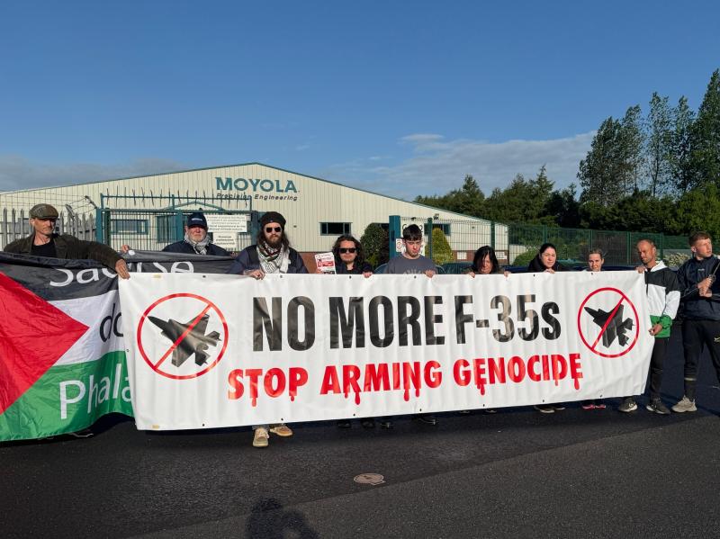 Protestors call for Castledawson firm to 'stop arming genocide'