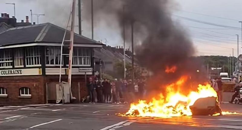 Train and bus services in Coleraine suspended