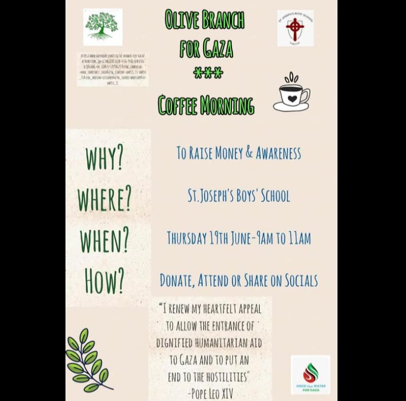 St Joseph's sponsored fast for water and medical supplies for Gaza