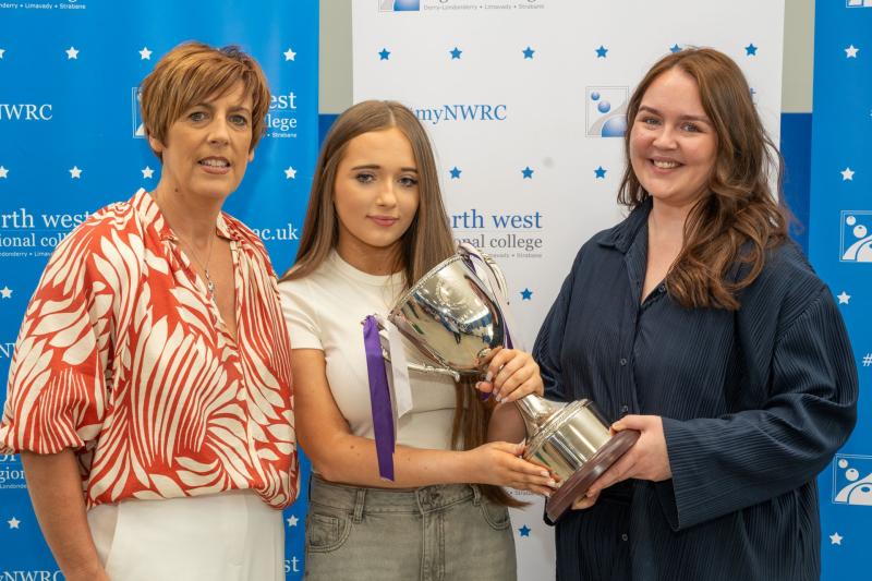 Special recognition awards for NWRC’s Orla and Kacie from Limavady Campus