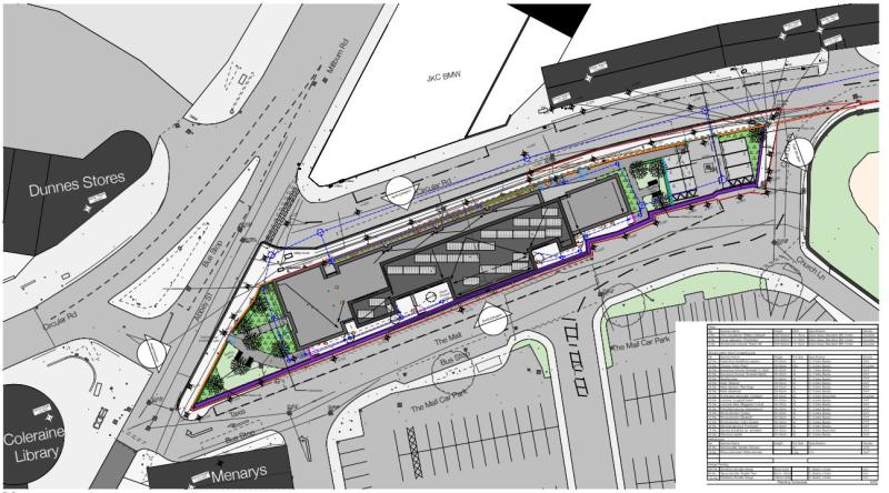 Plans for Housing in Coleraine town centre