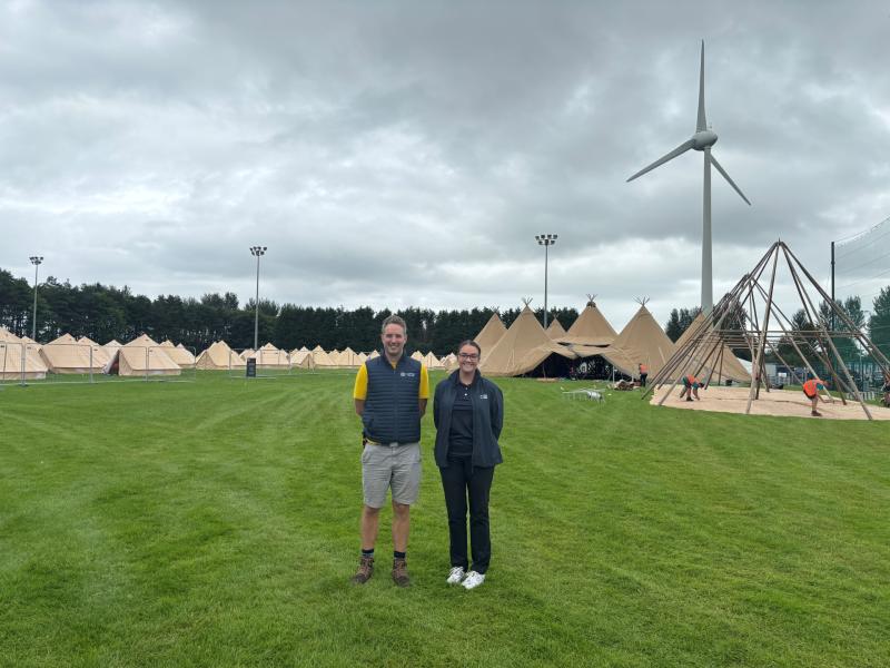 The Open Camping Village is based at Ulster University’s Coleraine campus