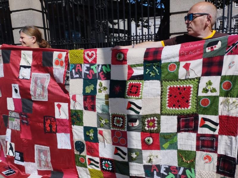 Granny Squares for Gaza Quilt heading to  Derry  