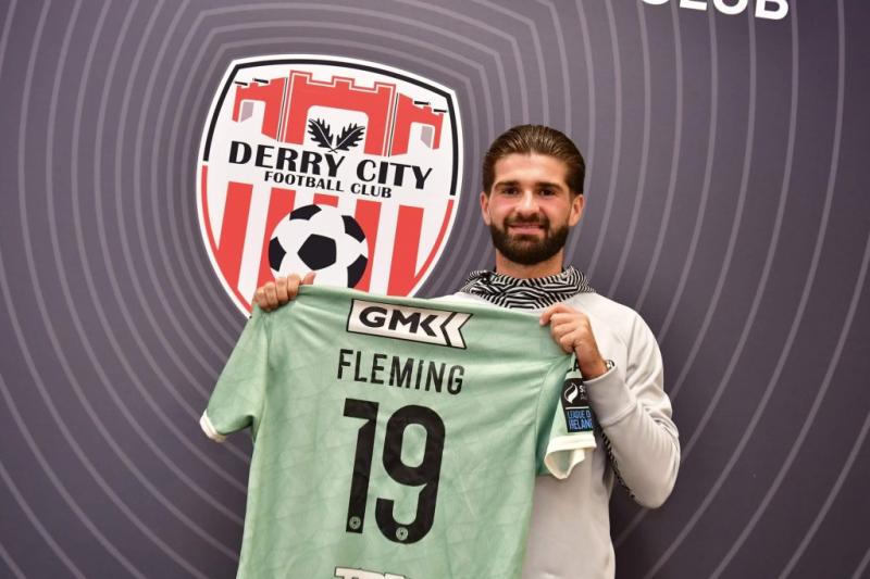 Full back Brandon Fleming signs for Derry City