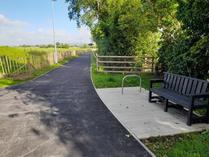 The greenway built through Muff Village has beena huge success with locals and visitors.