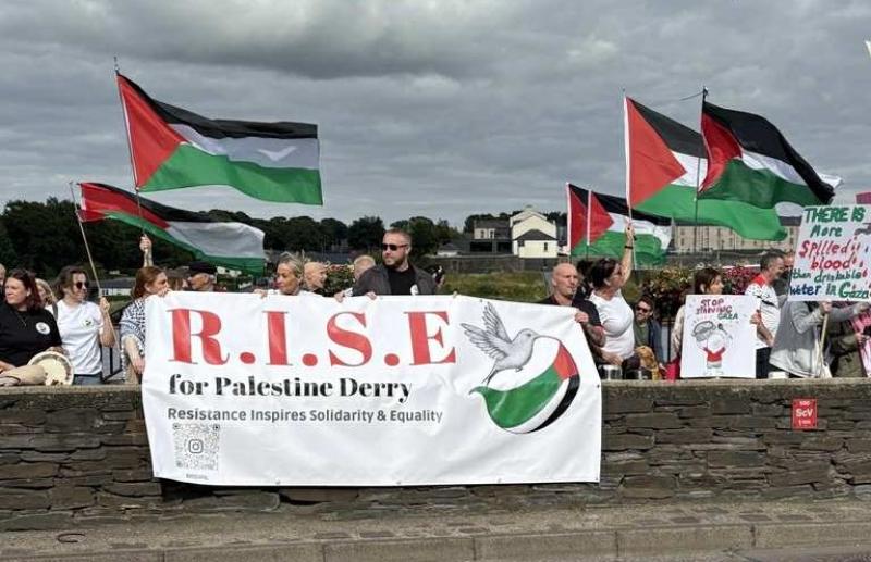 RISE for Palestine rally in Derry