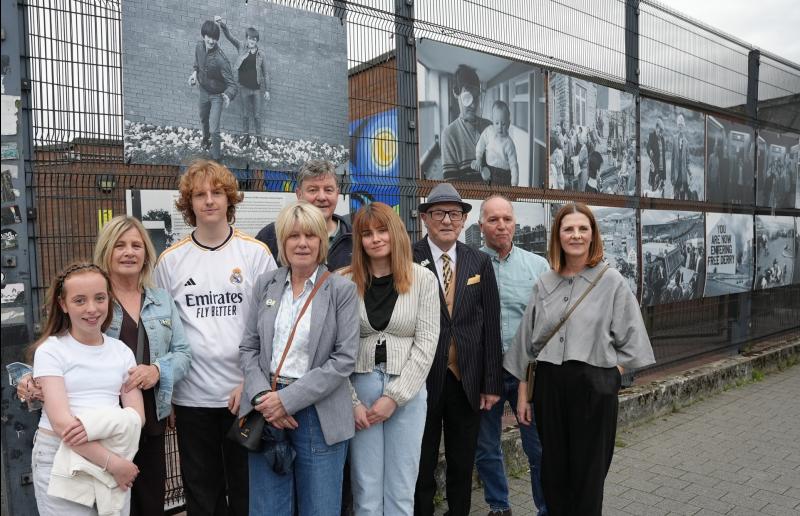 Family and friends gathered at the new exhibition to mark the 40th anniversary of Charles English.anniversary. 