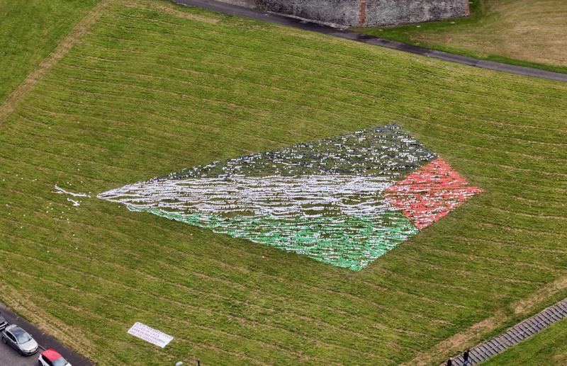 Huge Derry kite exhibition sends solidarity to children of Gaza