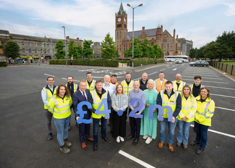 NI Water completes reinstatement of Derry's Foyle Street Car Park