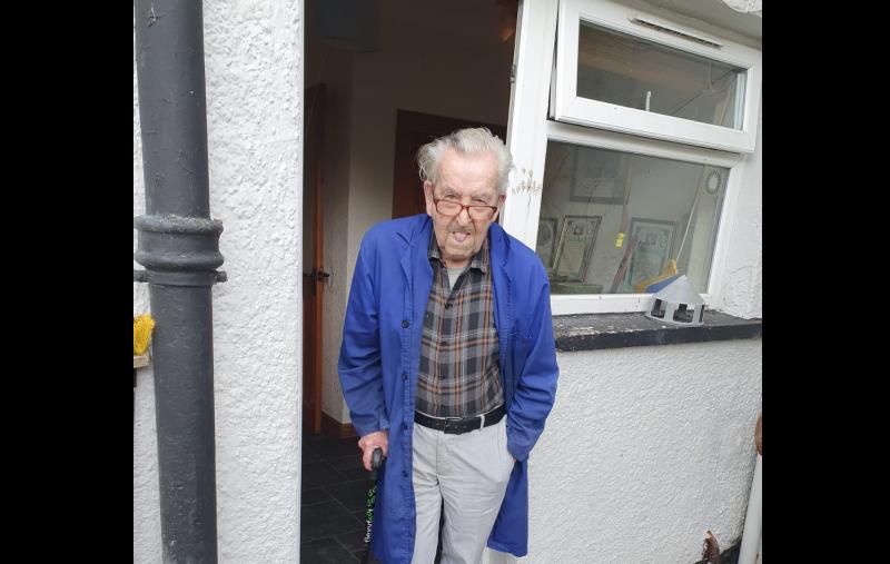 Creggan's Noel McGrotty who has been racing pigeons for almost 80 years.