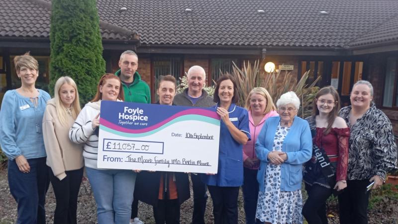 Family and friends of late Ballykelly man raise more than £11,000 for Foyle Hospice