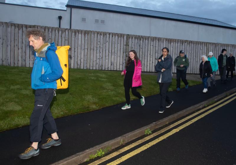 'Waterside Together' brisk dander up Corrody Hill at night!