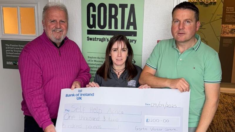 Supporting global hunger relief: a gift from Swatragh visitors to Self Help Africa