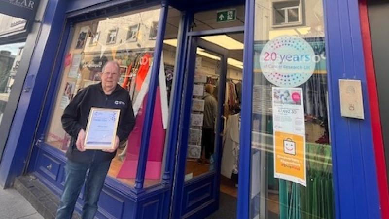 Charity volunteer celebrates 25 years of outstanding service