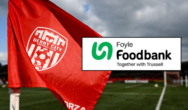Foyle Foodbank and Derry City FC team up for matchday appeal