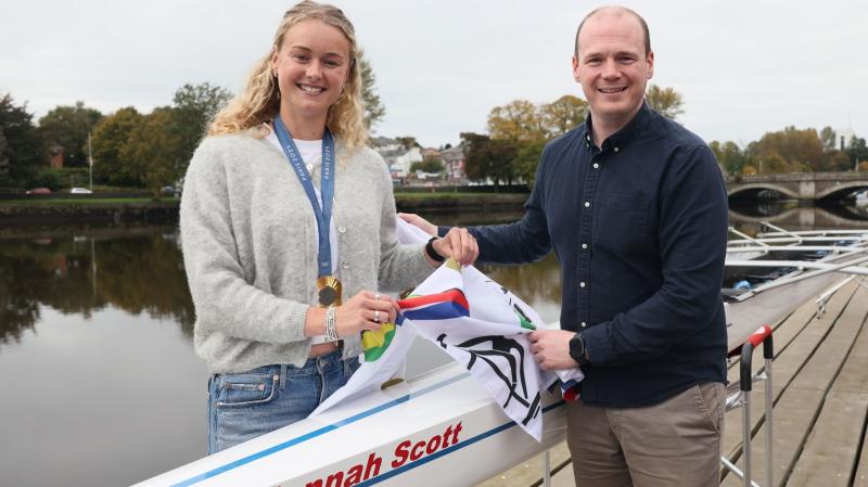 Communities Minister joins Olympic Gold Medallist at launch of boat funded by his Department