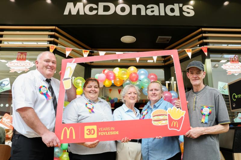 McDonald's Foyleside marks 30 years by honoring long-serving staff