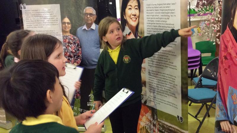 County Derry school children participate in exciting World of Stories exhibition  