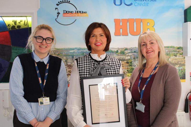 Dove House receives Anti-Racism Charter from Museum of Free Derry