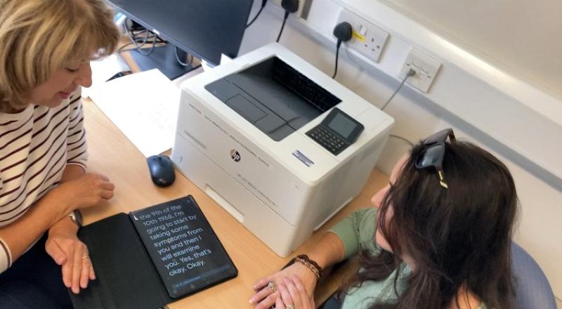Western Trust teams showcase deaf service user project on World Cancer Day