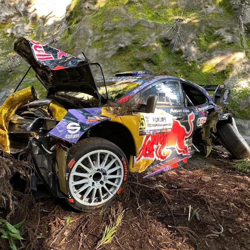 County Derry's Josh McErlean and co-driver walk away from crash in Rally Japan
