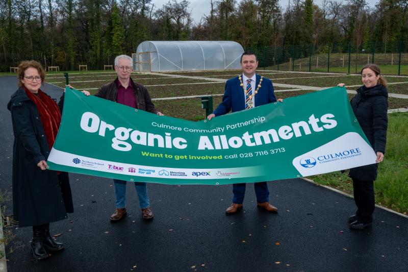 Mayor welcomes opening of new community allotments at Ballynagard