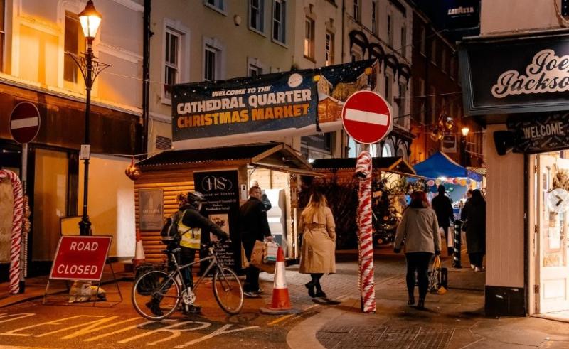 Last year's Cathedral Quarter Christmas Market.