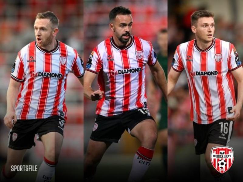 Derry City FC announce departure of Robbie Benson, Hayden Cann and Shane Ferguson