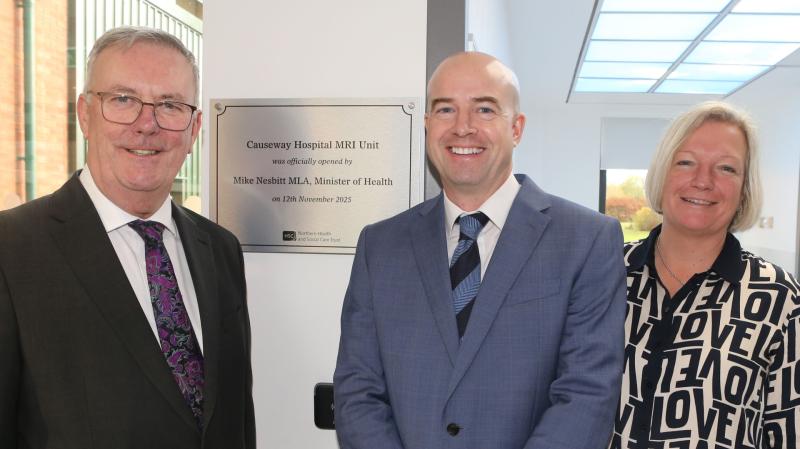 Health Minister formally opens new MRI scanner unit at Causeway Hospital