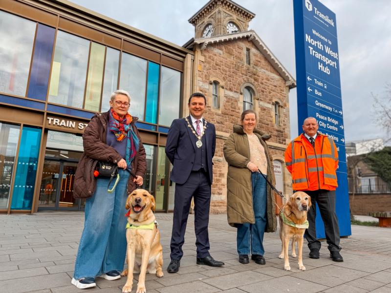 Guide Dogs NI celebrates 40 years in NI with 'Santa Paws' fundraiser in Derry