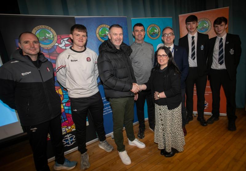 Armagh great Oisin McConville addresses St. Columb’s Students on ‘addiction and mental health’