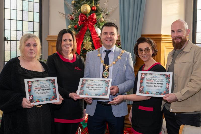 Derry businesses honoured for Christmas window displays