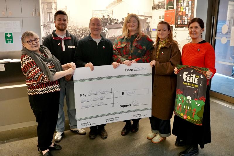 Derry F&eacute;ile donates &pound;1,000 to Gaza health appeal