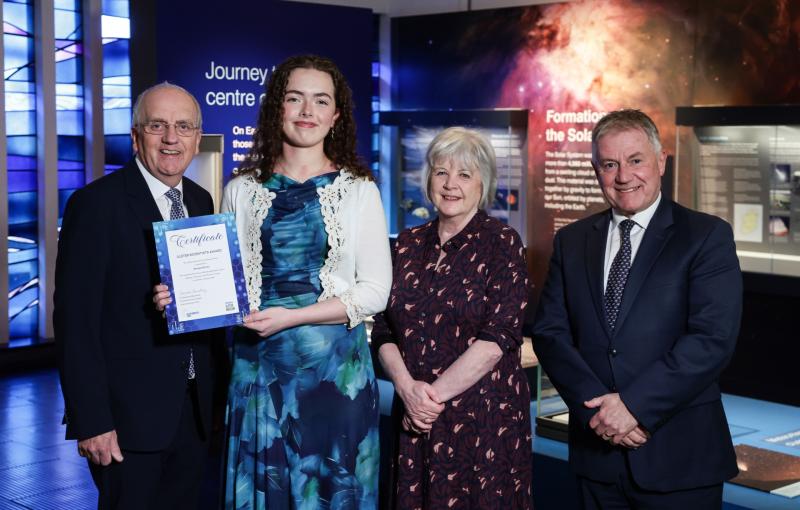 Derry student Sinead Brolly honoured with prestigious Ulster Scientists Trust Award