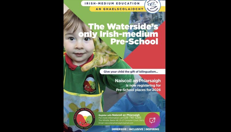 New Irish Medium Education primary school to open in Waterside 