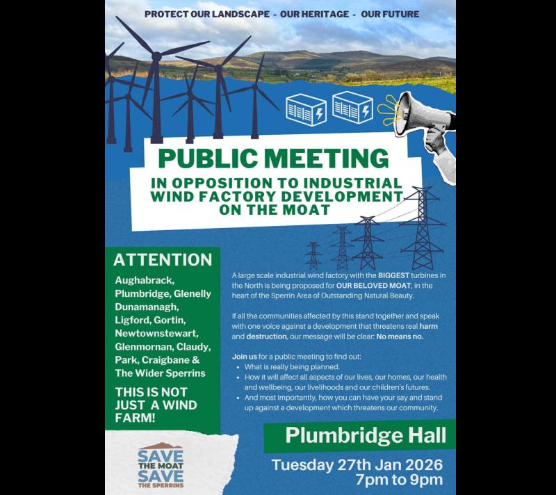 Community information meeting on proposed large-scale wind energy development at Mullaghclogher